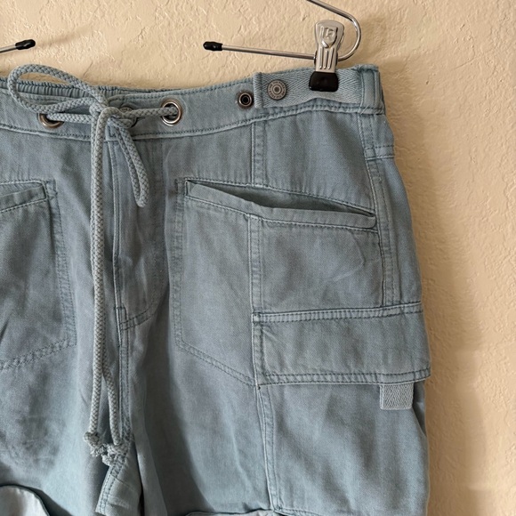 New Free People Frankie Washed Cargo Shorts size M - Picture 9 of 13